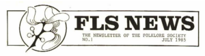 Mistletoe logo on FLS News No.1, 1985